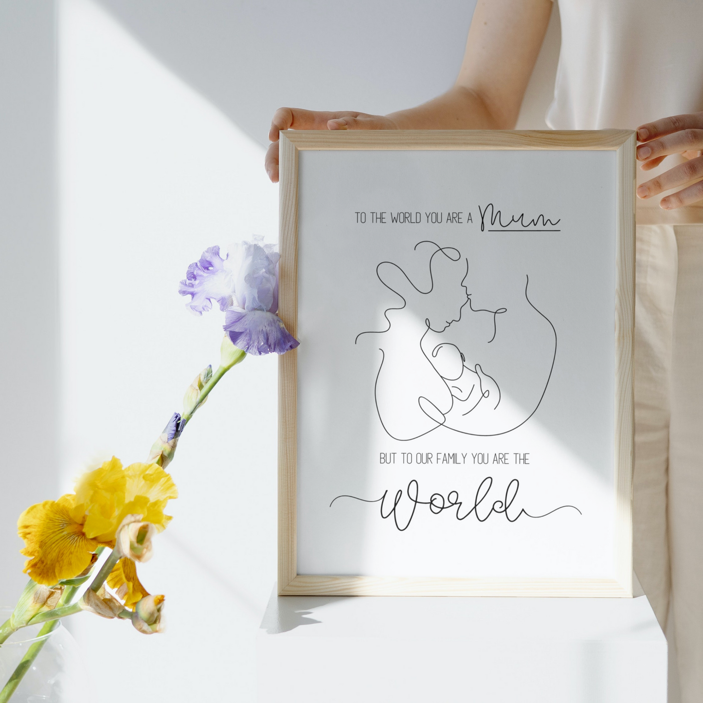 Personalised Small Family Mothers Day Print