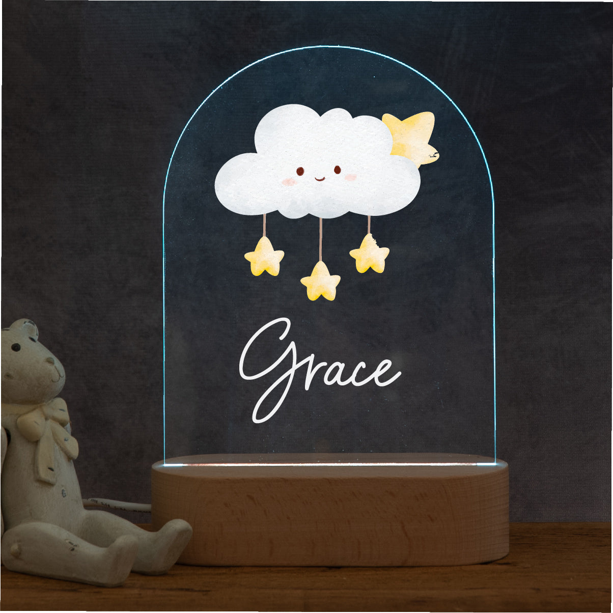 Personalised Cute Cloud Night Light