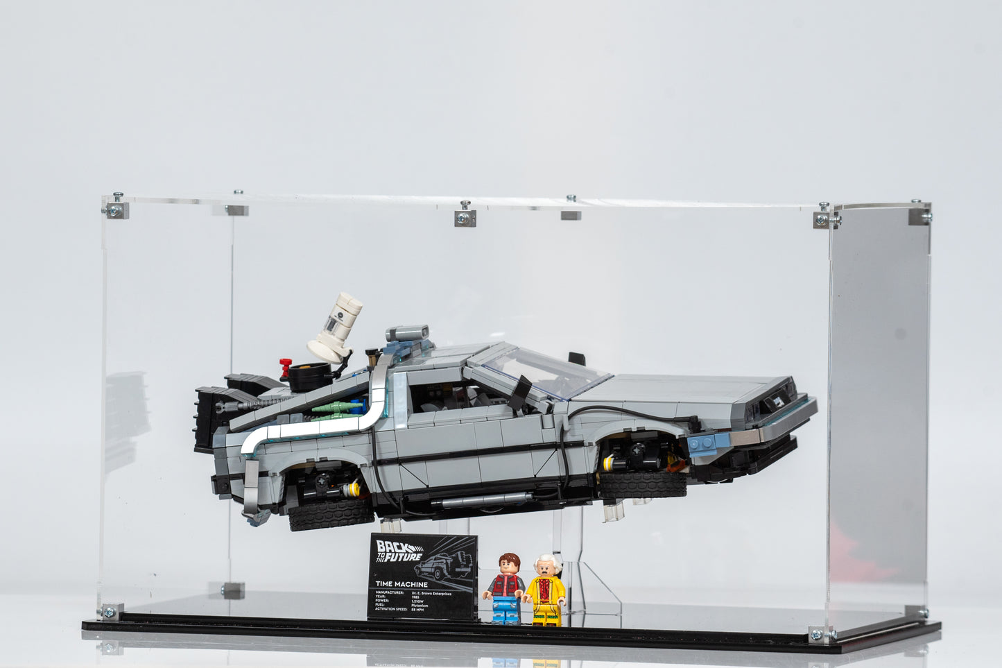 Display Case For LEGO® Back to the Future Time Machine (10300)