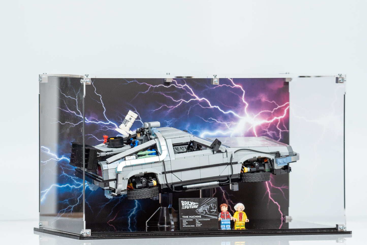 Display Case For LEGO® Back to the Future Time Machine (10300)