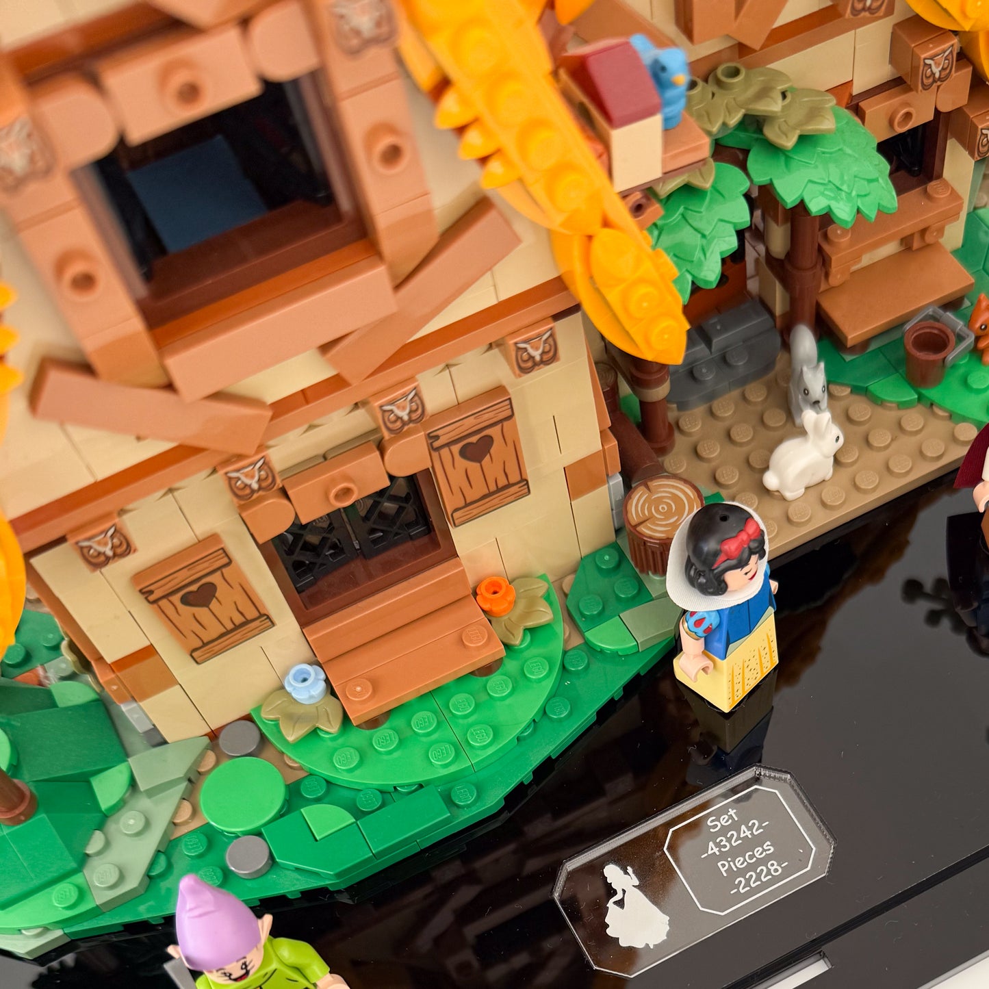 Display Case for LEGO Snow White and the Seven Dwarfs' Cottage (43242)