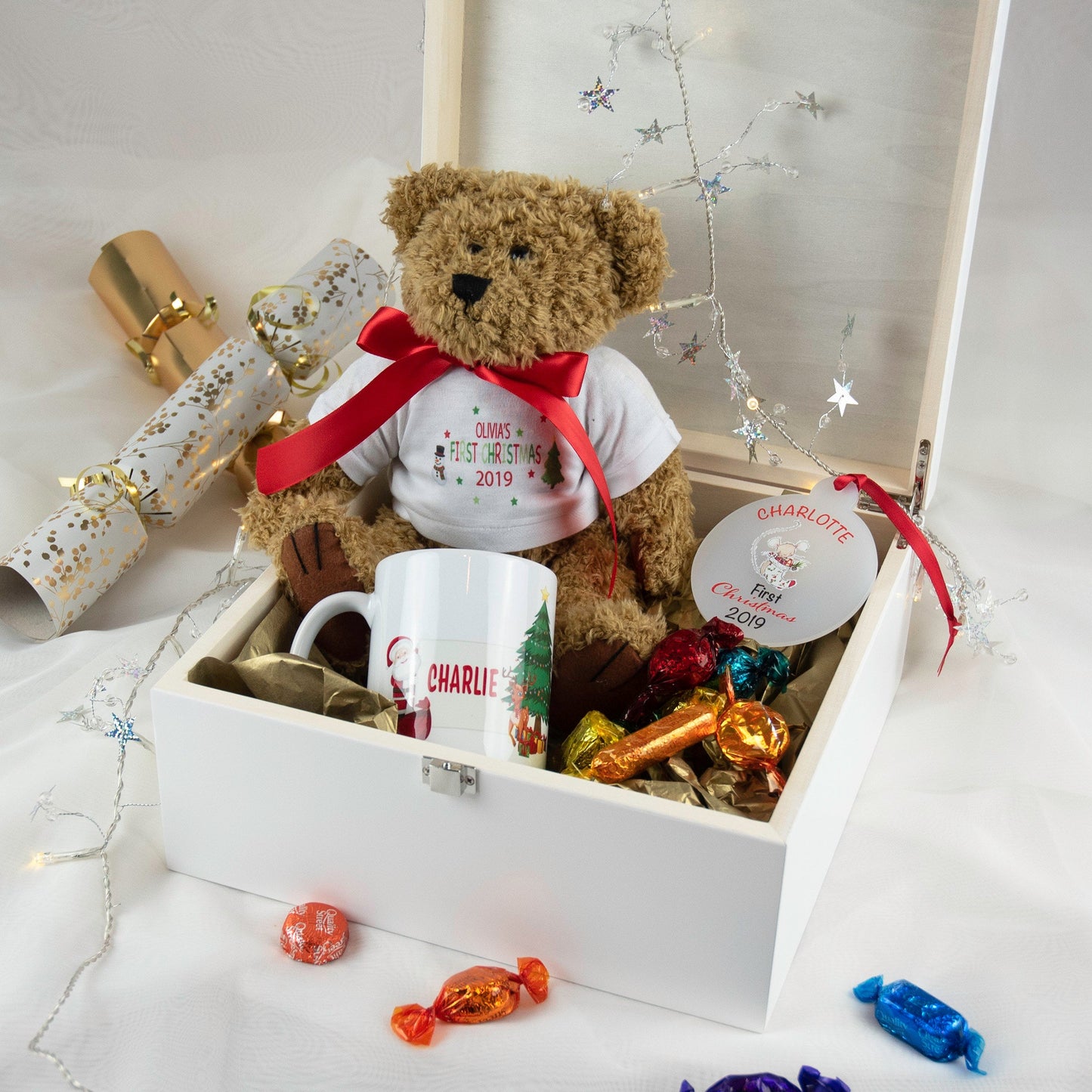 Personalised My First Christmas 2025 Teddy Bear