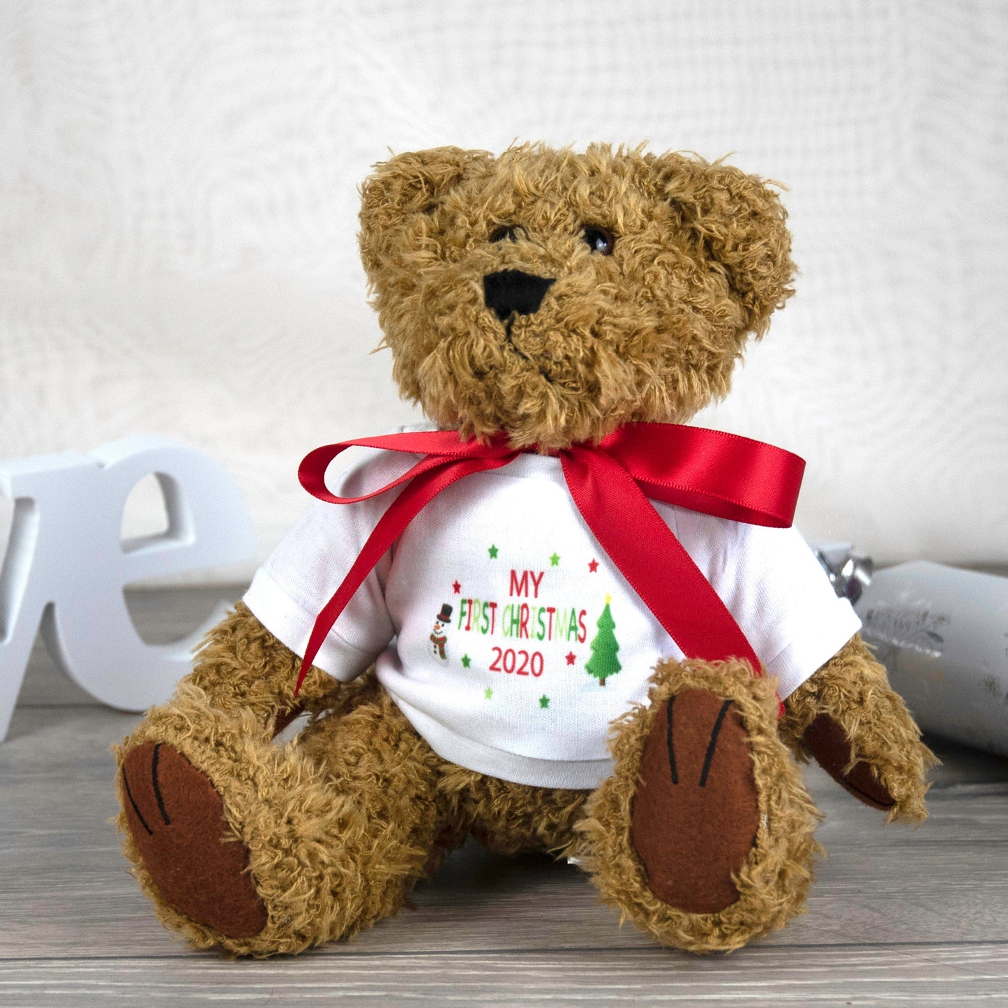 Personalised My First Christmas 2025 Teddy Bear