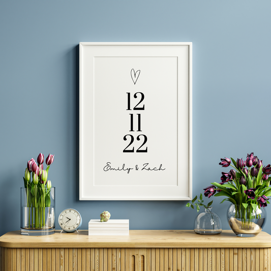 Personalised Special Date Print