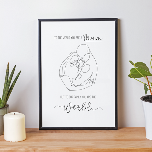 Together Family Mothers Day Print