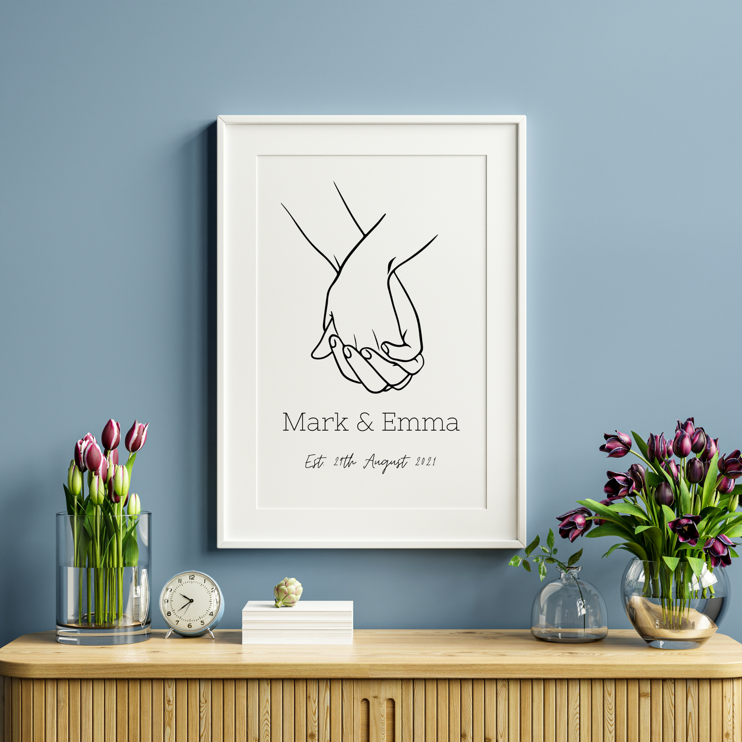 Personalised Holding Hands Print