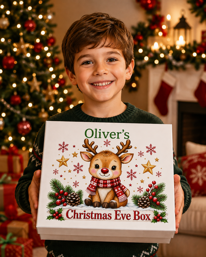 Personalised Reindeer Christmas Eve Box