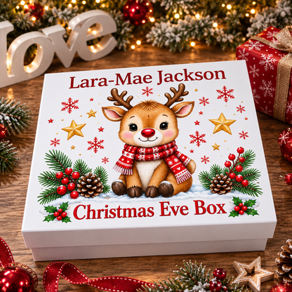 Personalised Reindeer Christmas Eve Box