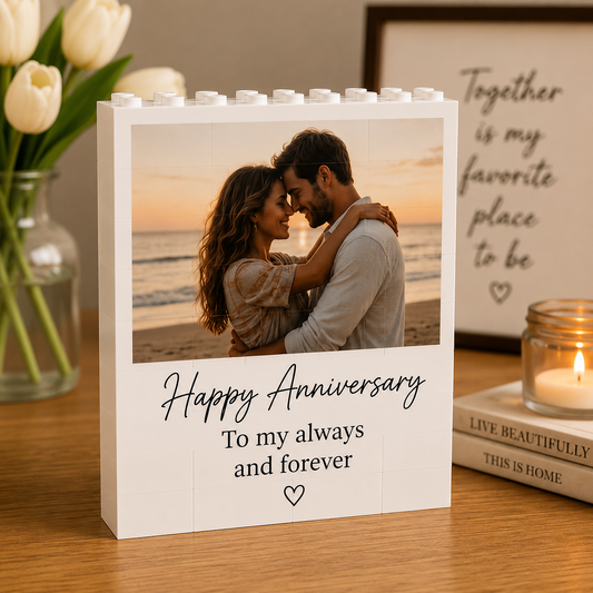 Personalised Anniversary LEGO® Photo Block