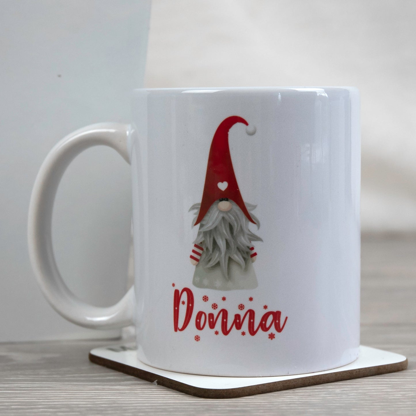 Personalised Christmas Gonk Gnome Ceramic Mug