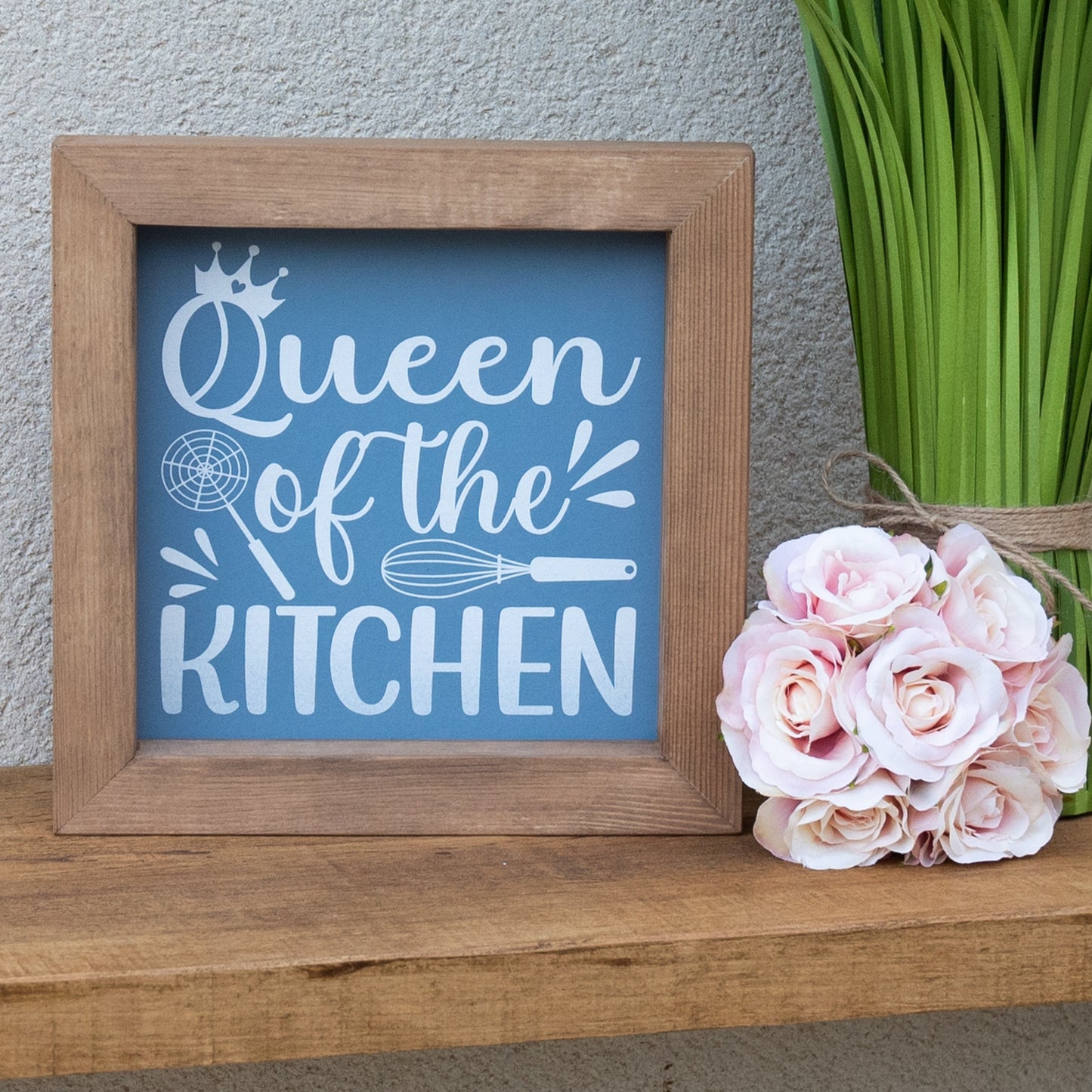 Queen Of The Kitchen Wooden Picture Frame