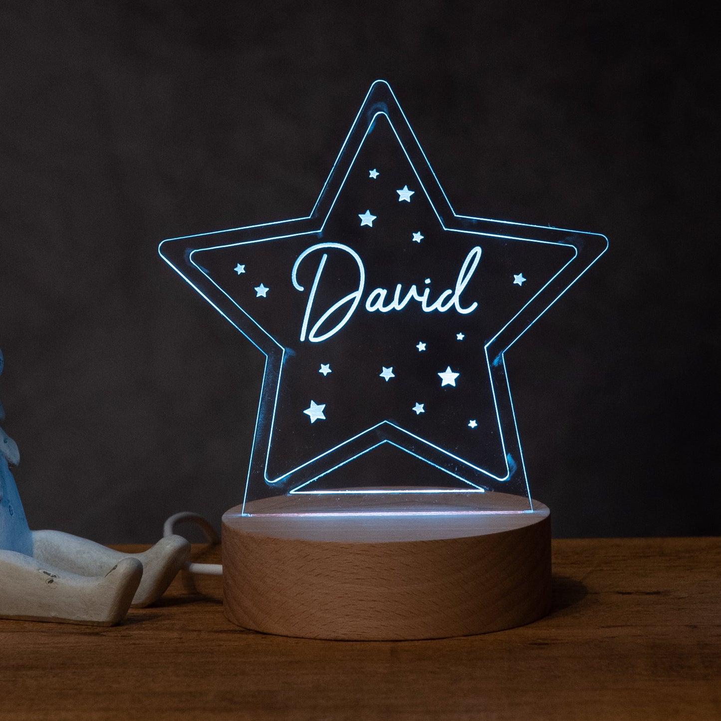 Personalised Star Shaped Night Light