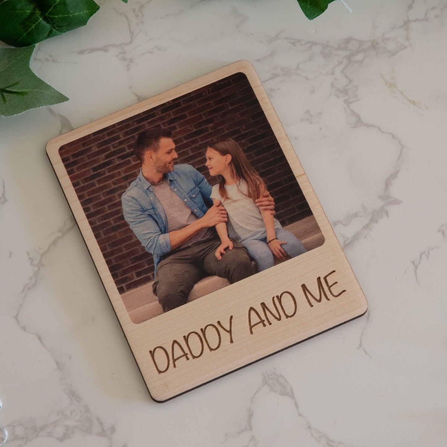 Personalised ANY Photo on Wood with Stands and Magnet