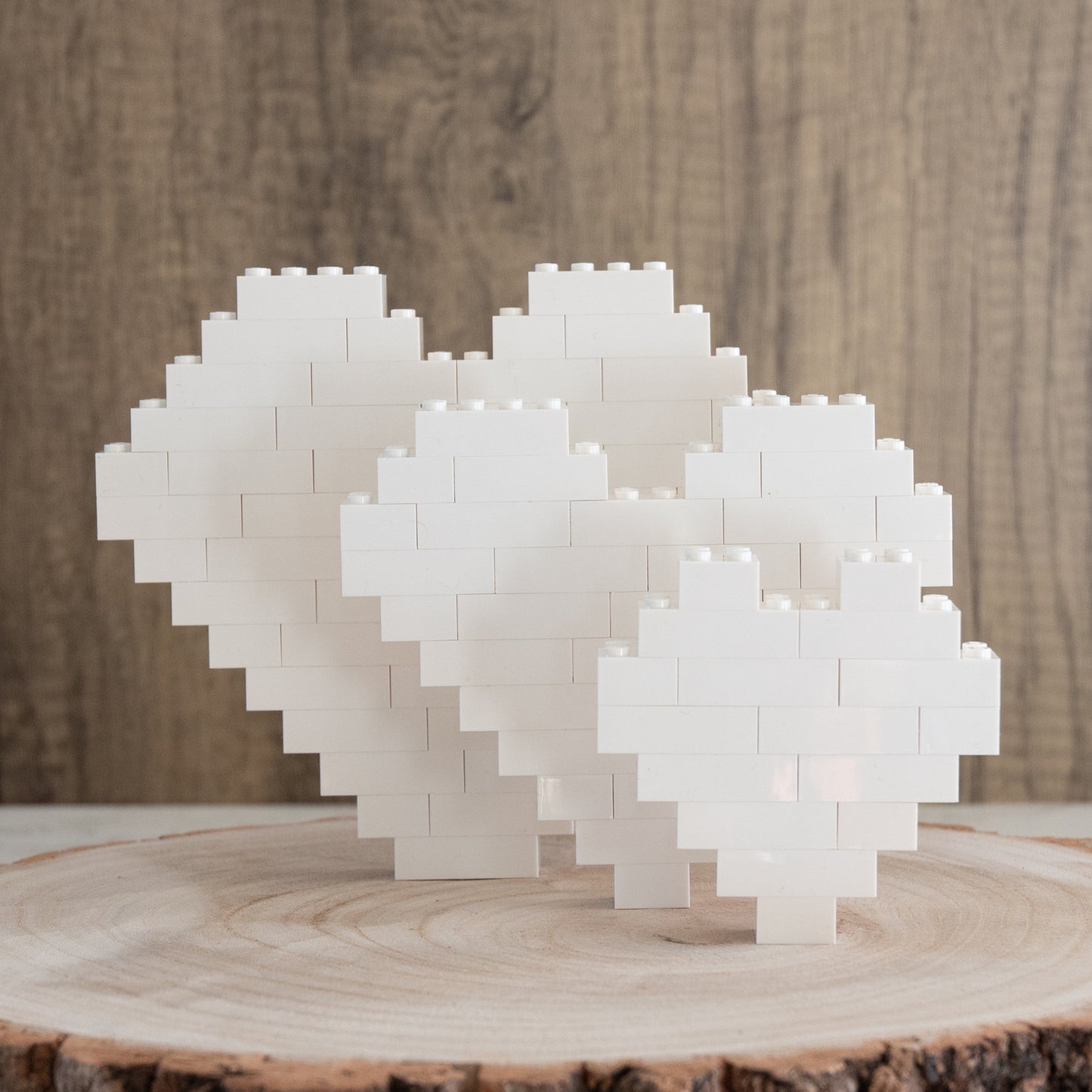 Personalised Photo Heart made from, LEGO® Bricks