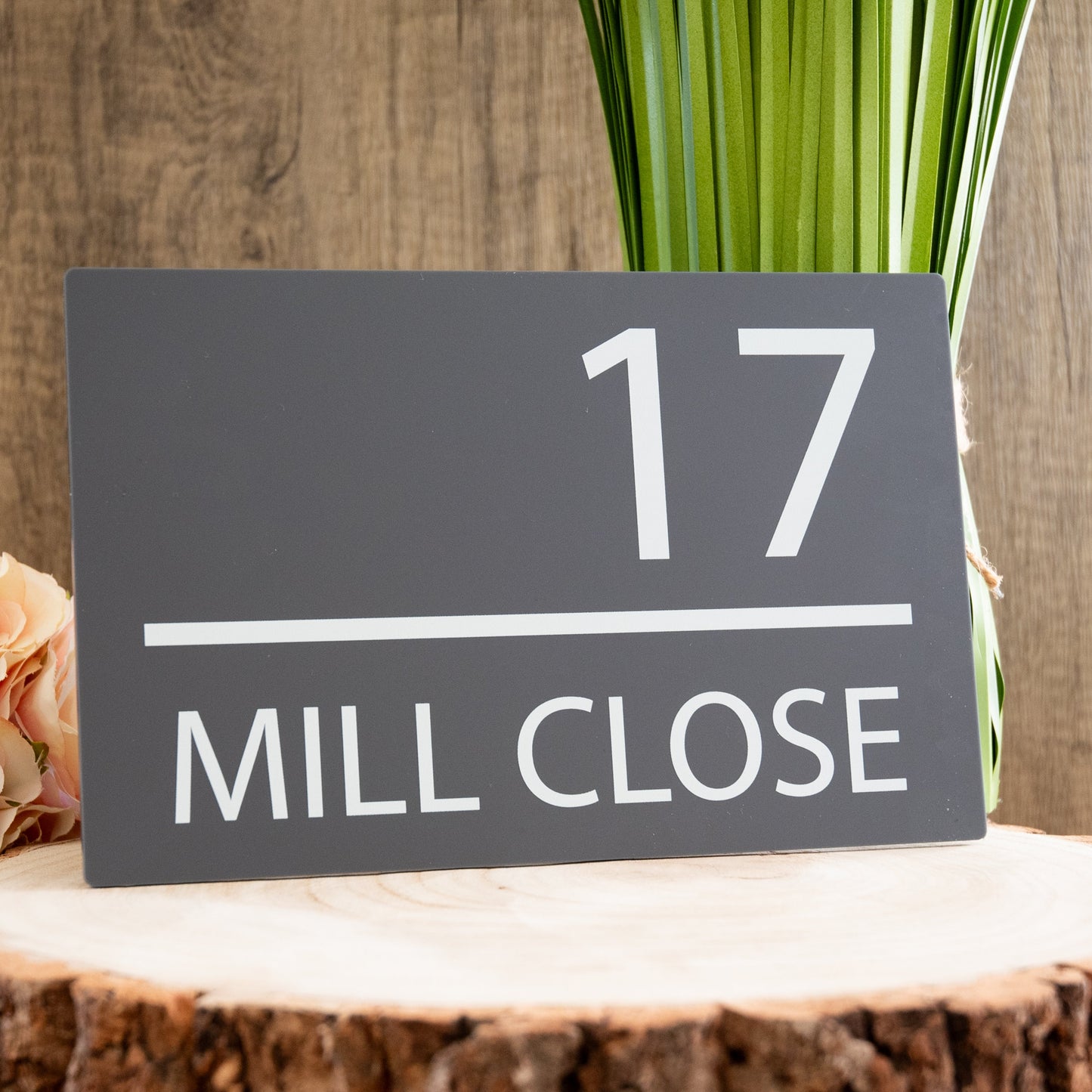 Personalised Contemporary Rectangular Acrylic House Sign