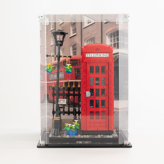 Display Case for LEGO® Red London Telephone Box (21347)