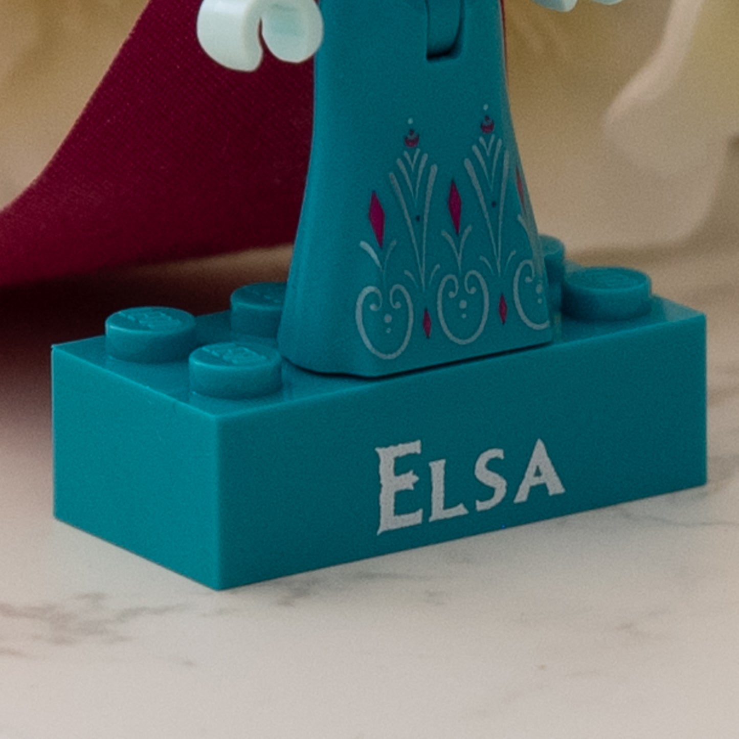 Personalised Lego Brick  made from Genuine LEGO blocks. Choice of 20 colours