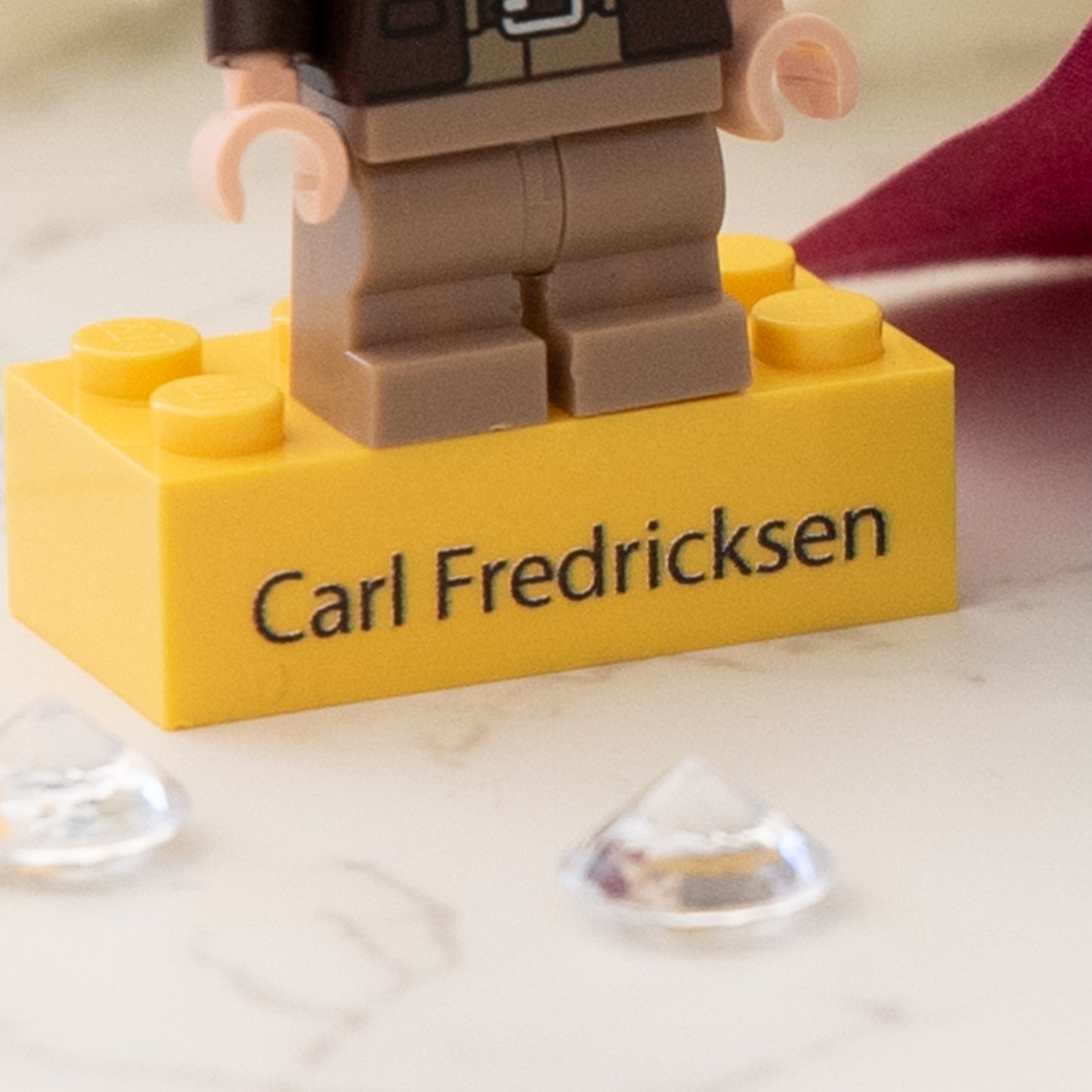 Personalised Lego Brick  made from Genuine LEGO blocks. Choice of 20 colours