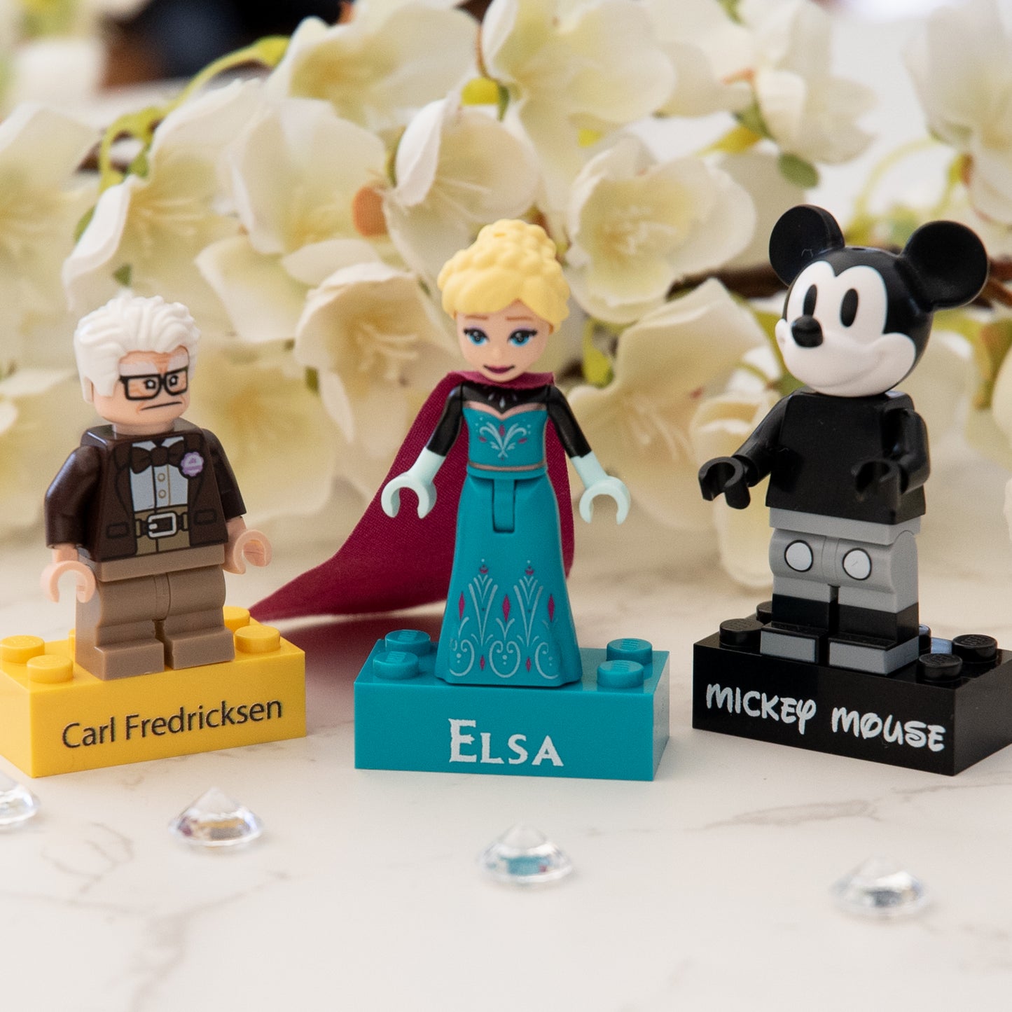 Personalised Lego Brick  made from Genuine LEGO blocks. Choice of 20 colours