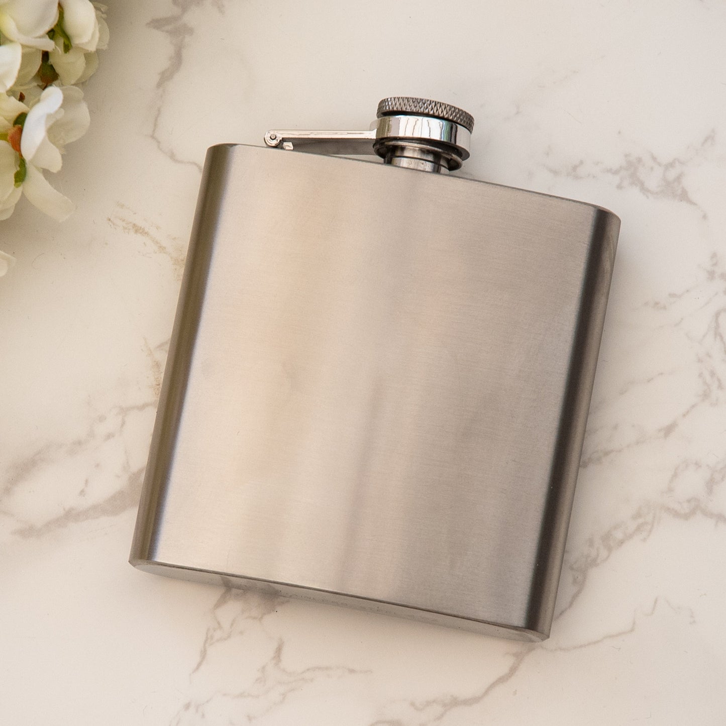 Personalised  Engraved  Bow Tie Hip Flask