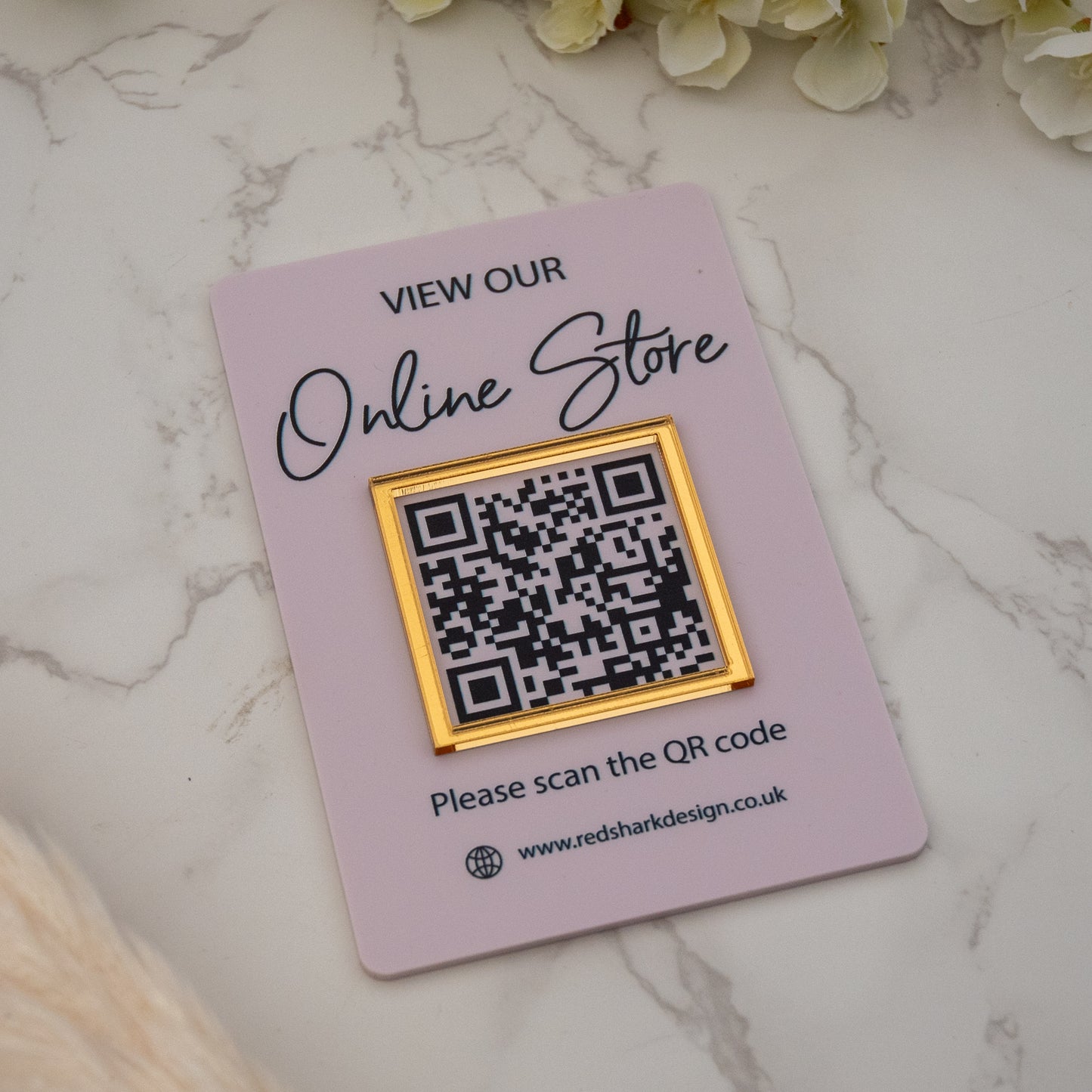 Mini QR Code Social Media Display Sign