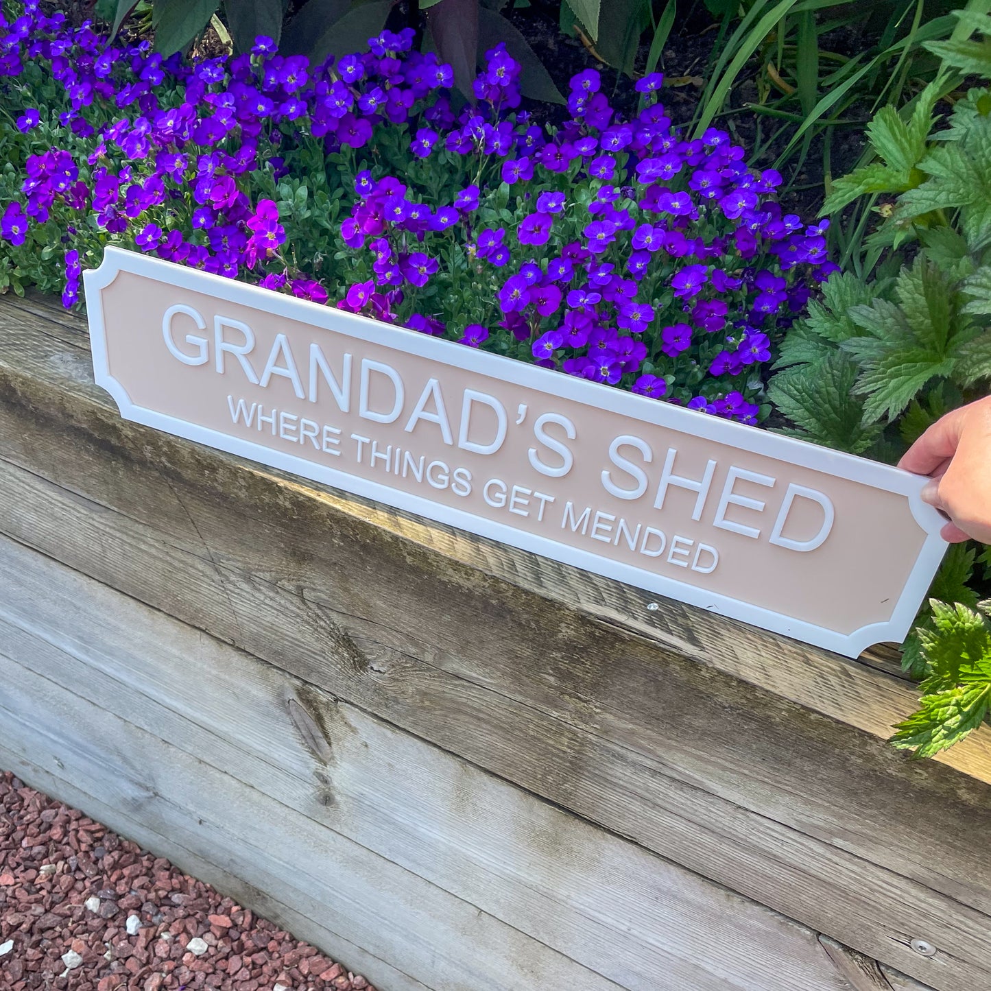 Personalised 3D Style Street Sign For Garden or Indoors