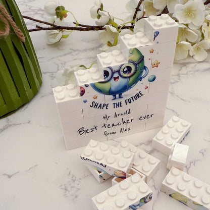 Personalised Teachers Shape The Future LEGO® Bricks Block