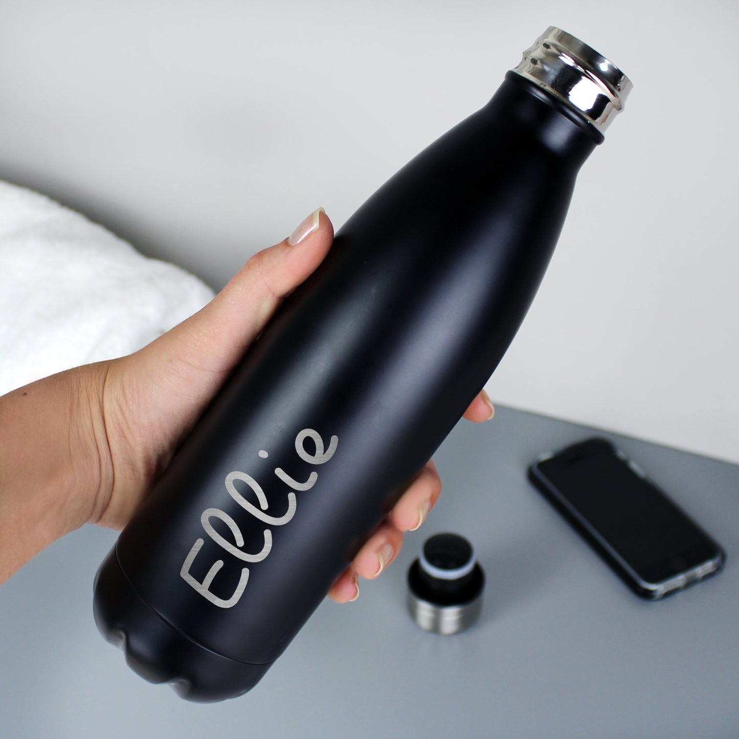 Personalised Name Only Island Metal Insulated Drinks Bottle