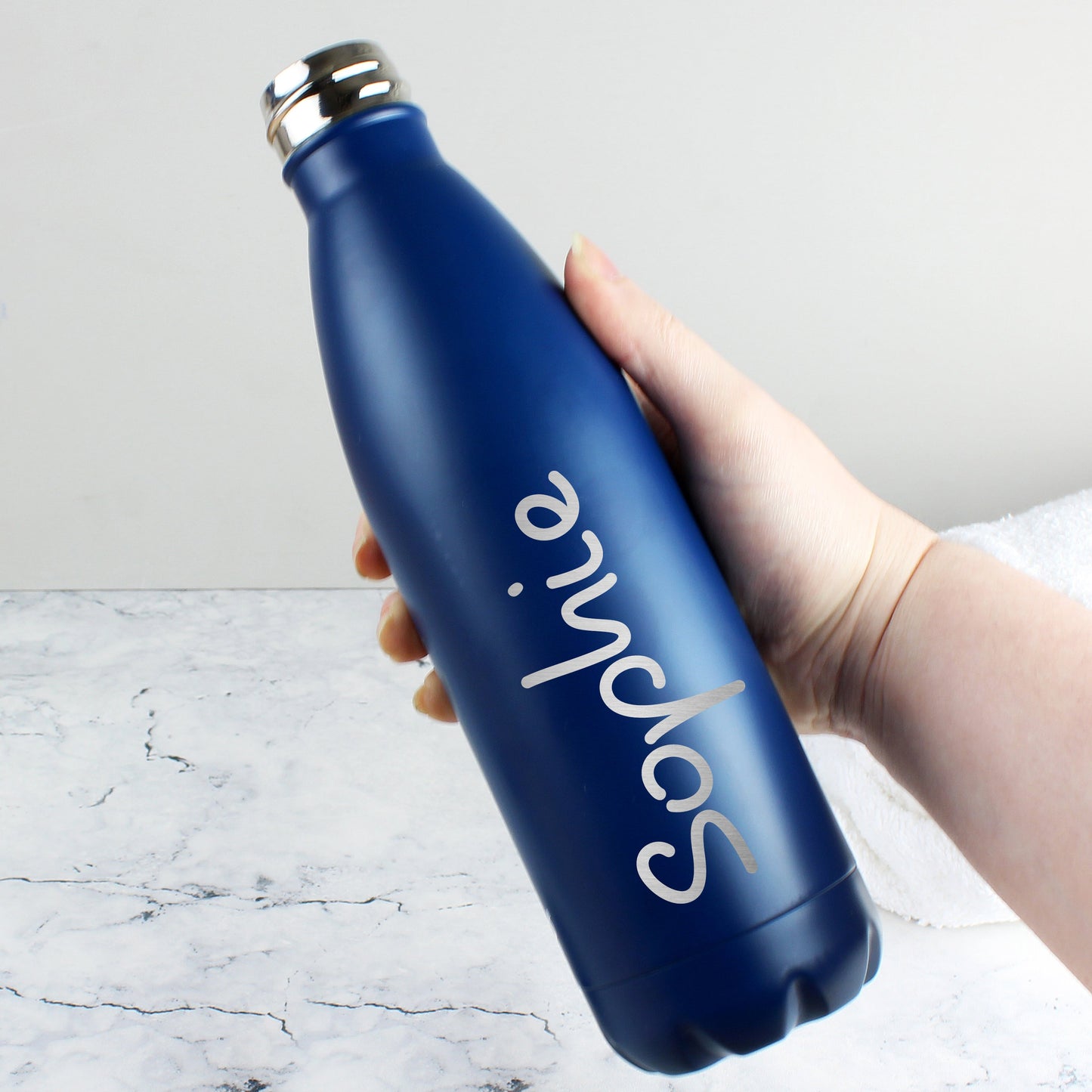 Personalised Name Only Island Metal Insulated Drinks Bottle