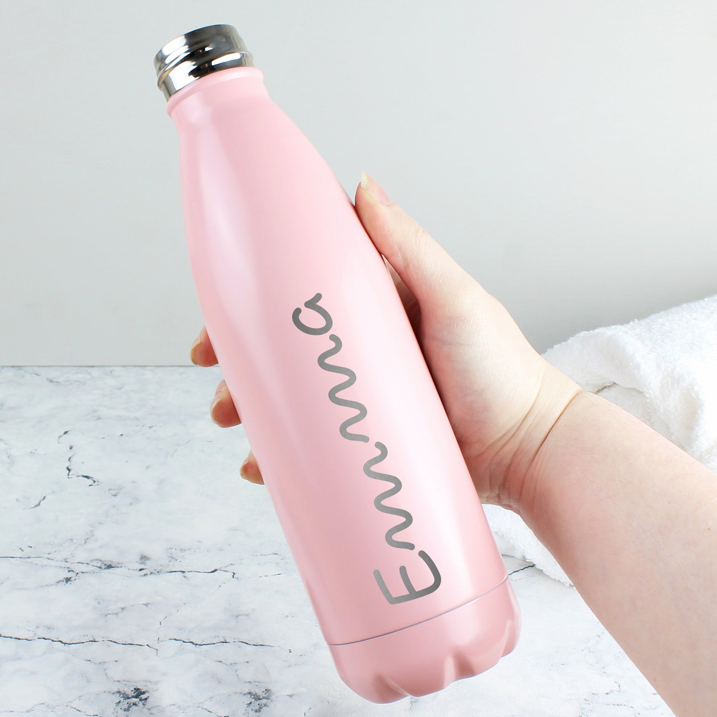 Personalised Name Only Island Metal Insulated Drinks Bottle