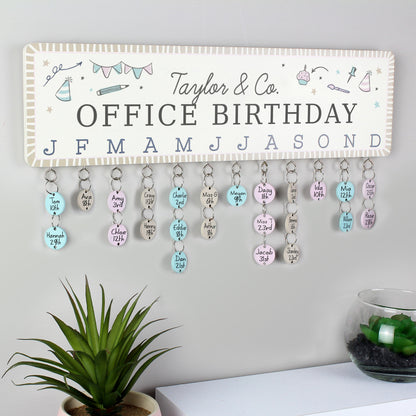 Personalised Home, Classroom, Office, Birthday Planner Plaque with Customisable Discs
