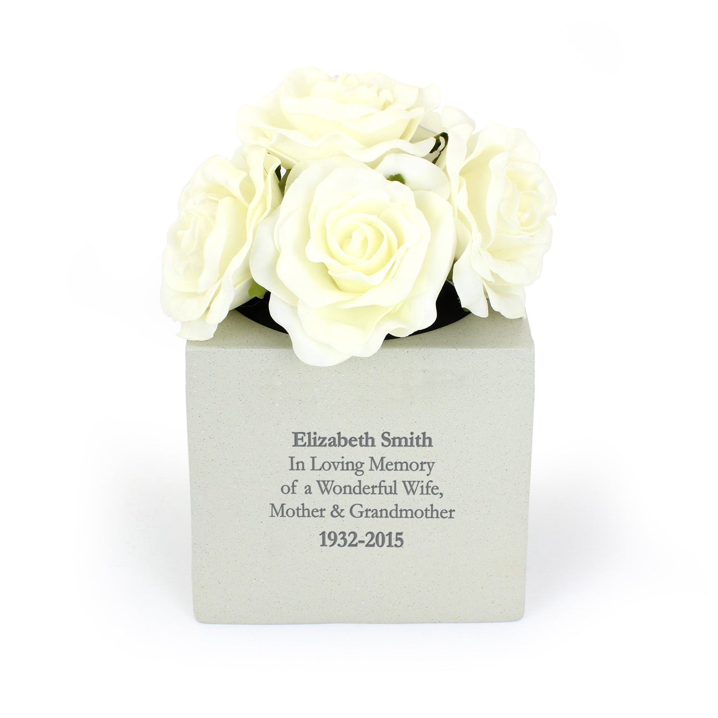 Personalised Any Text Memorial Vase