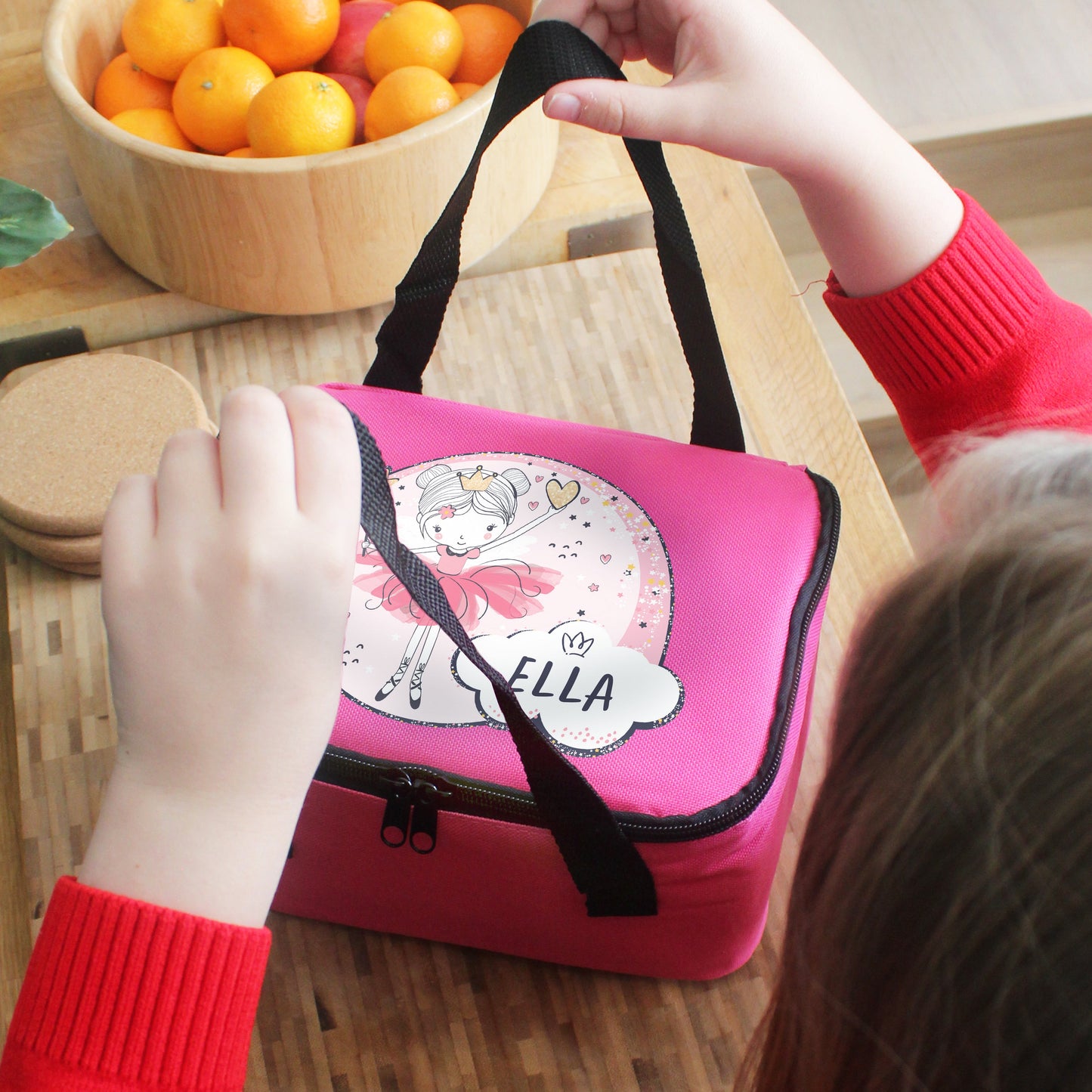 Personalised Fairy Pink Lunch Bag