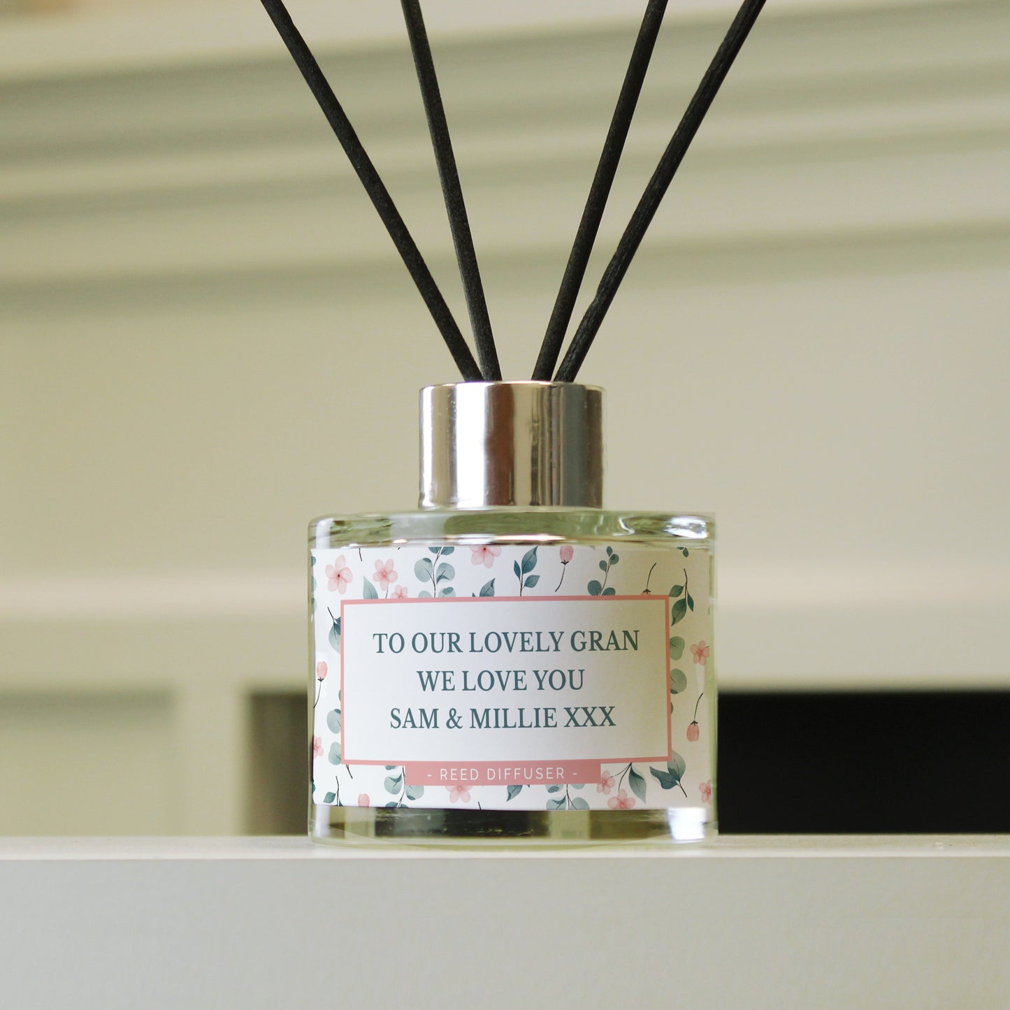 Personalised Pretty Floral Reed Diffuser