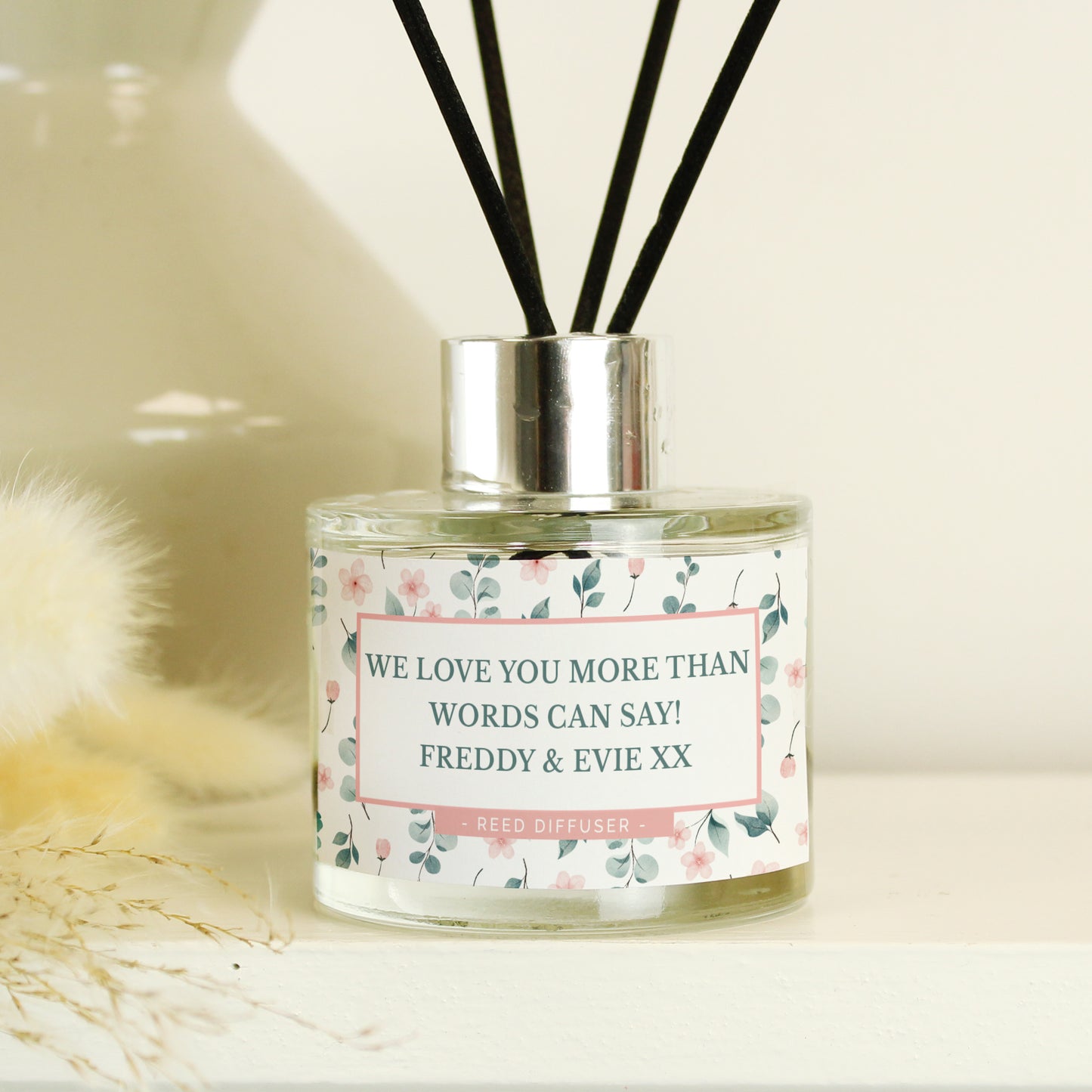 Personalised Pretty Floral Reed Diffuser