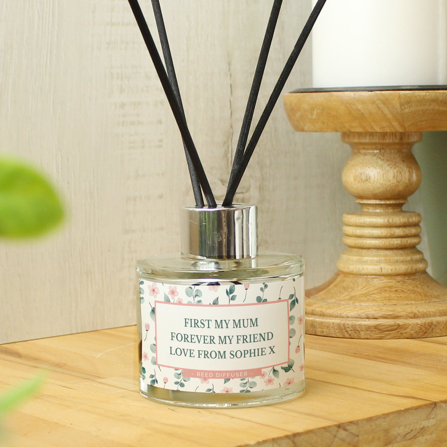 Personalised Pretty Floral Reed Diffuser