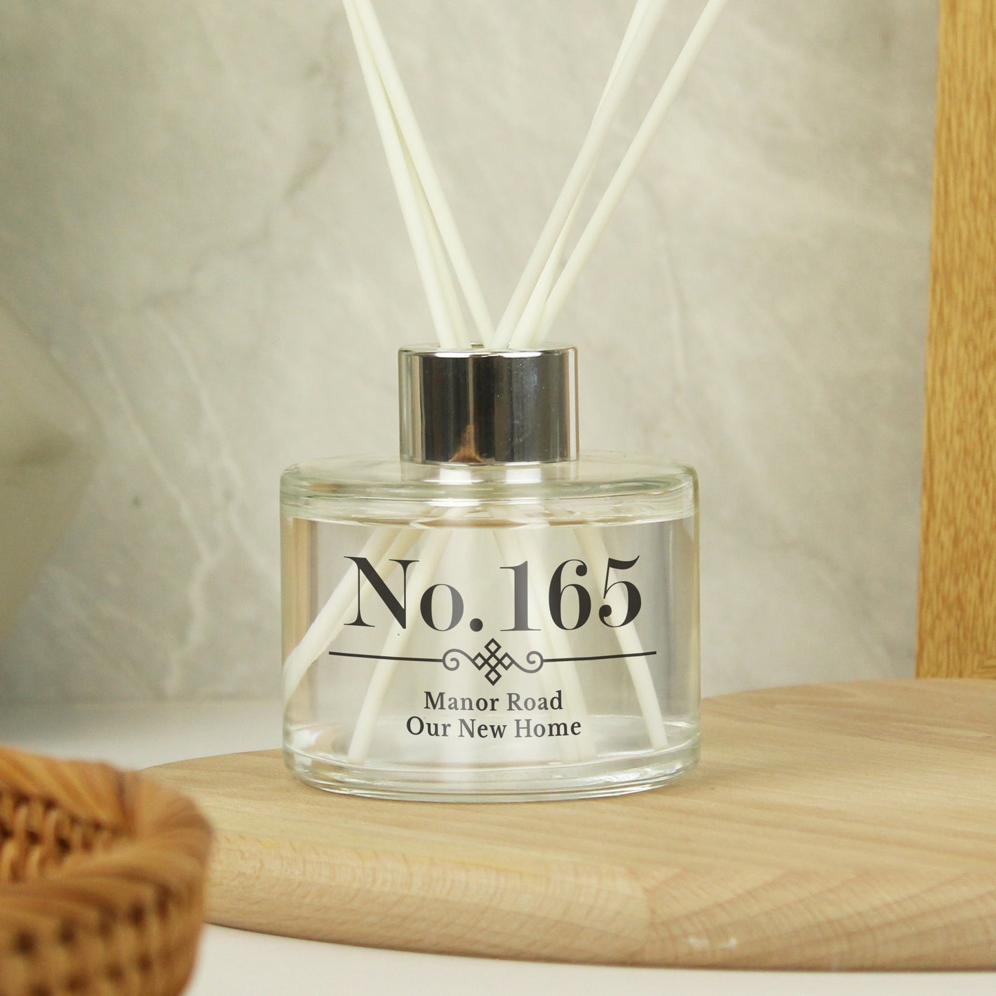 Personalised Elegant Diamond New Home Reed Diffuser