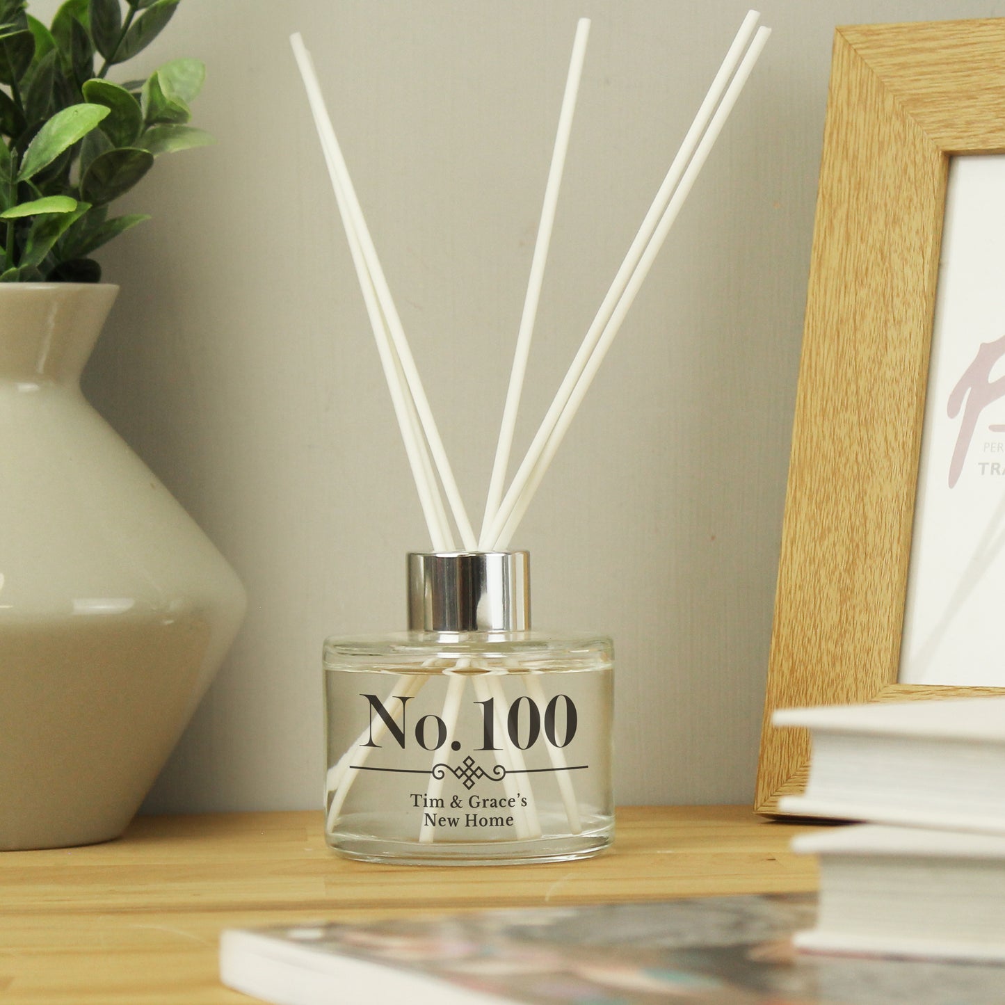 Personalised Elegant Diamond New Home Reed Diffuser