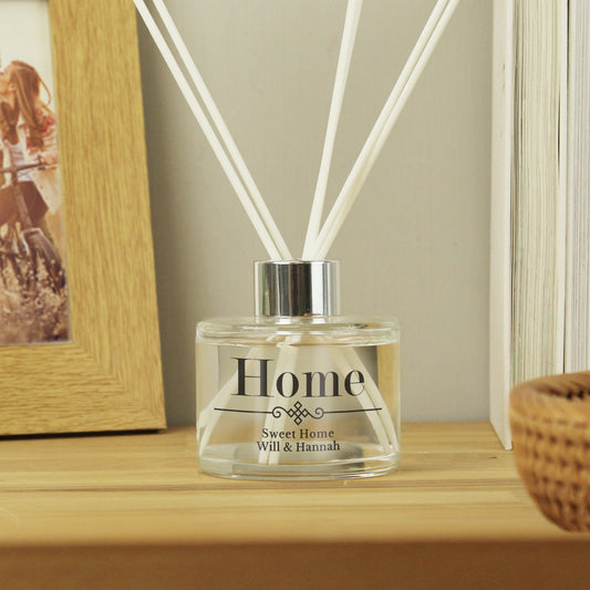 Personalised Elegant Diamond New Home Reed Diffuser