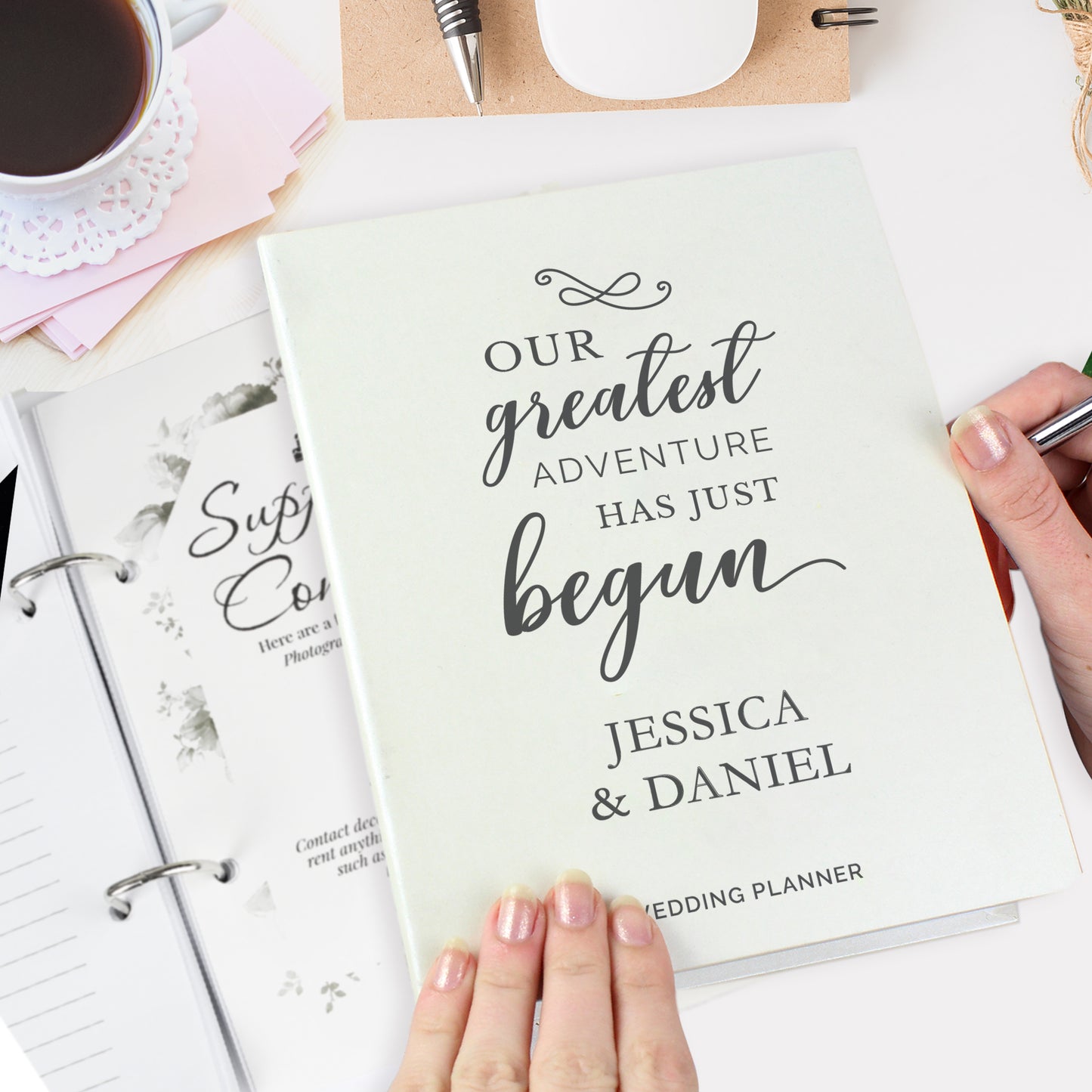 Personalised Our Greatest Adventure Wedding Planner