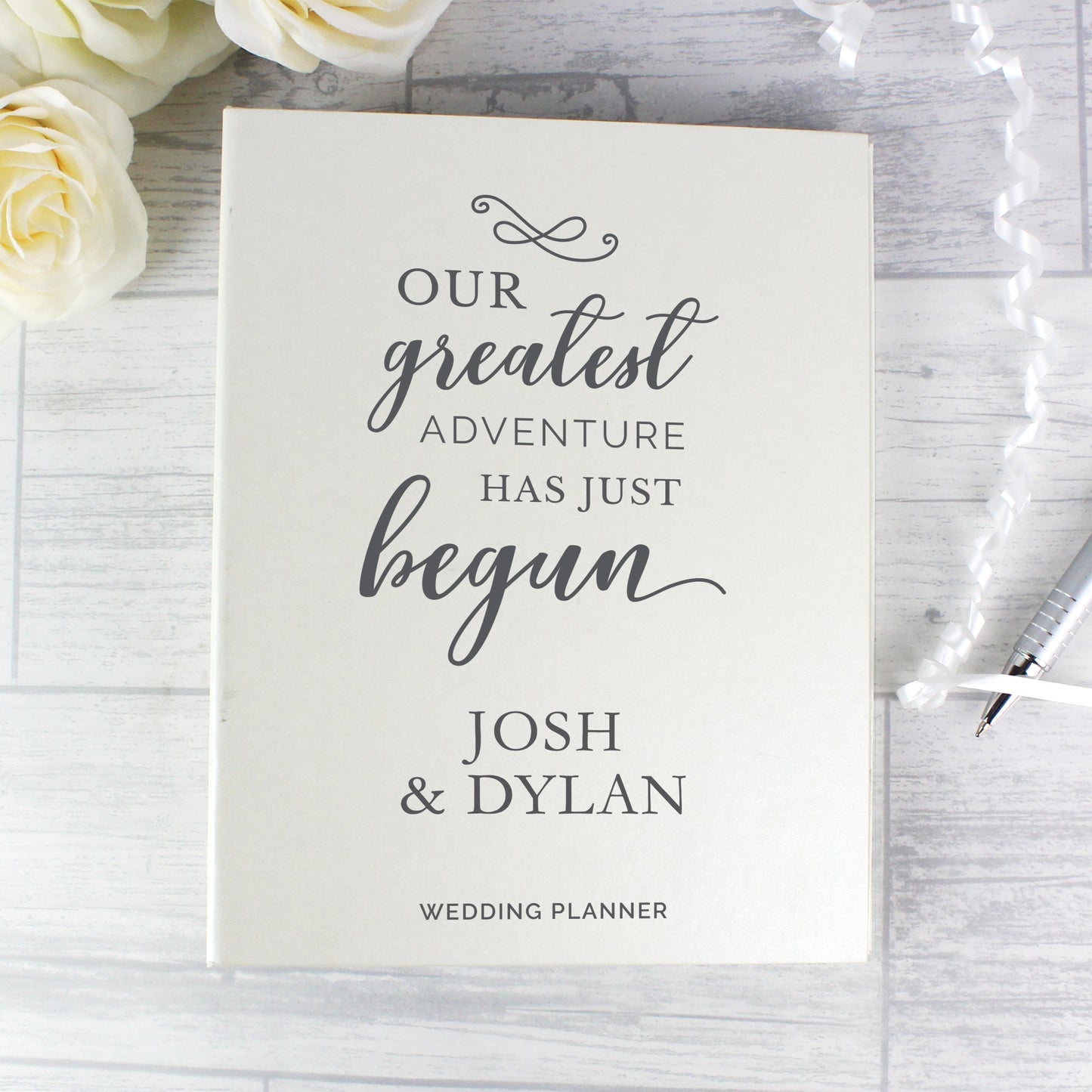 Personalised Our Greatest Adventure Wedding Planner