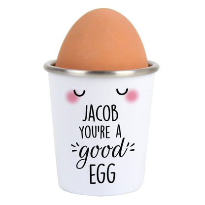 Personalised You're A Good Egg Cup