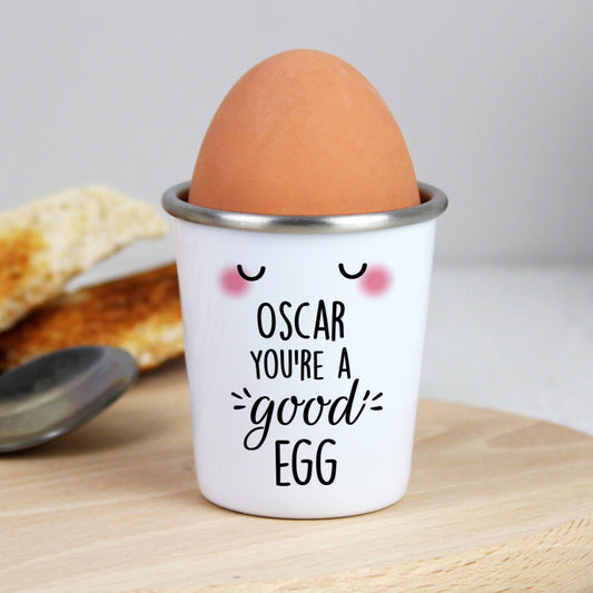 Personalised You're A Good Egg Cup