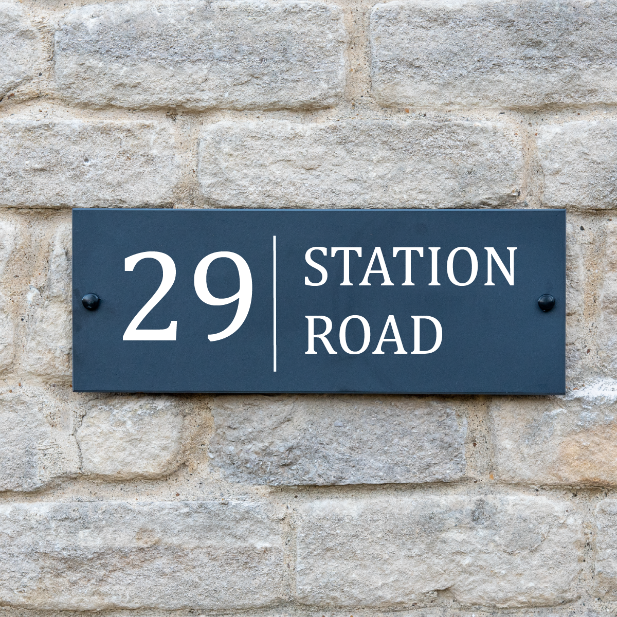 Personalised Simple Slate House Sign
