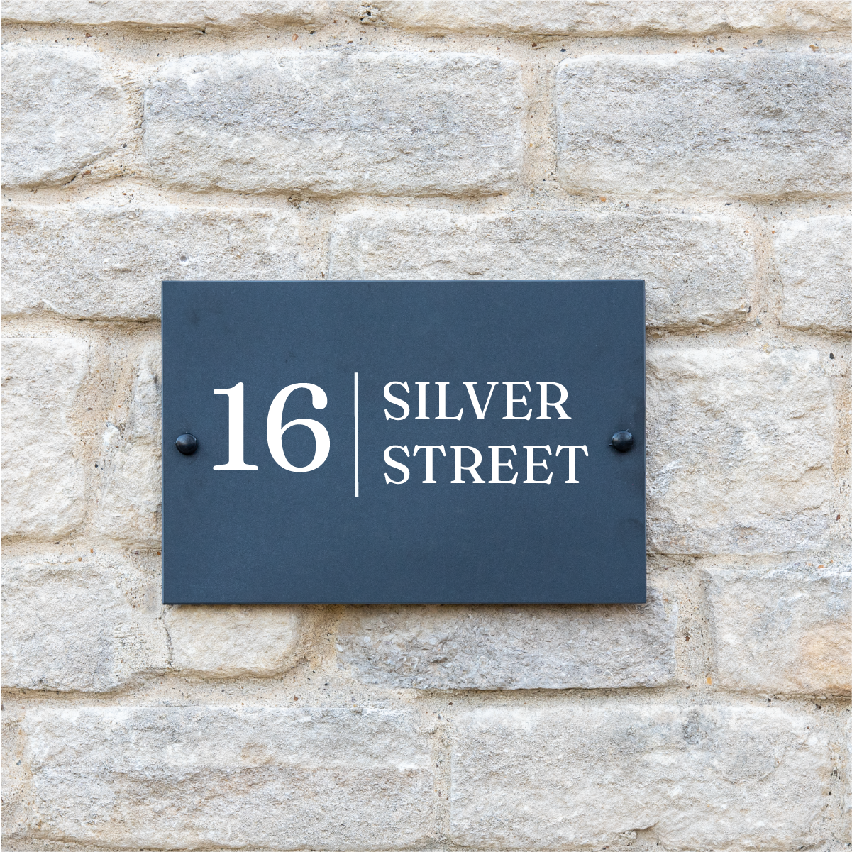 Personalised Simple Slate House Sign