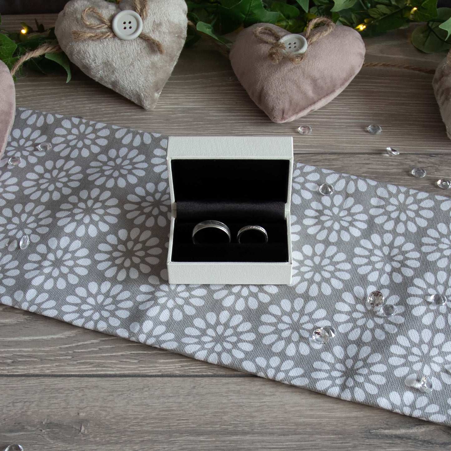 Personalised Flower Wedding Ring Keepsake Box