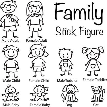 Character Rectangular Acrylic House Sign