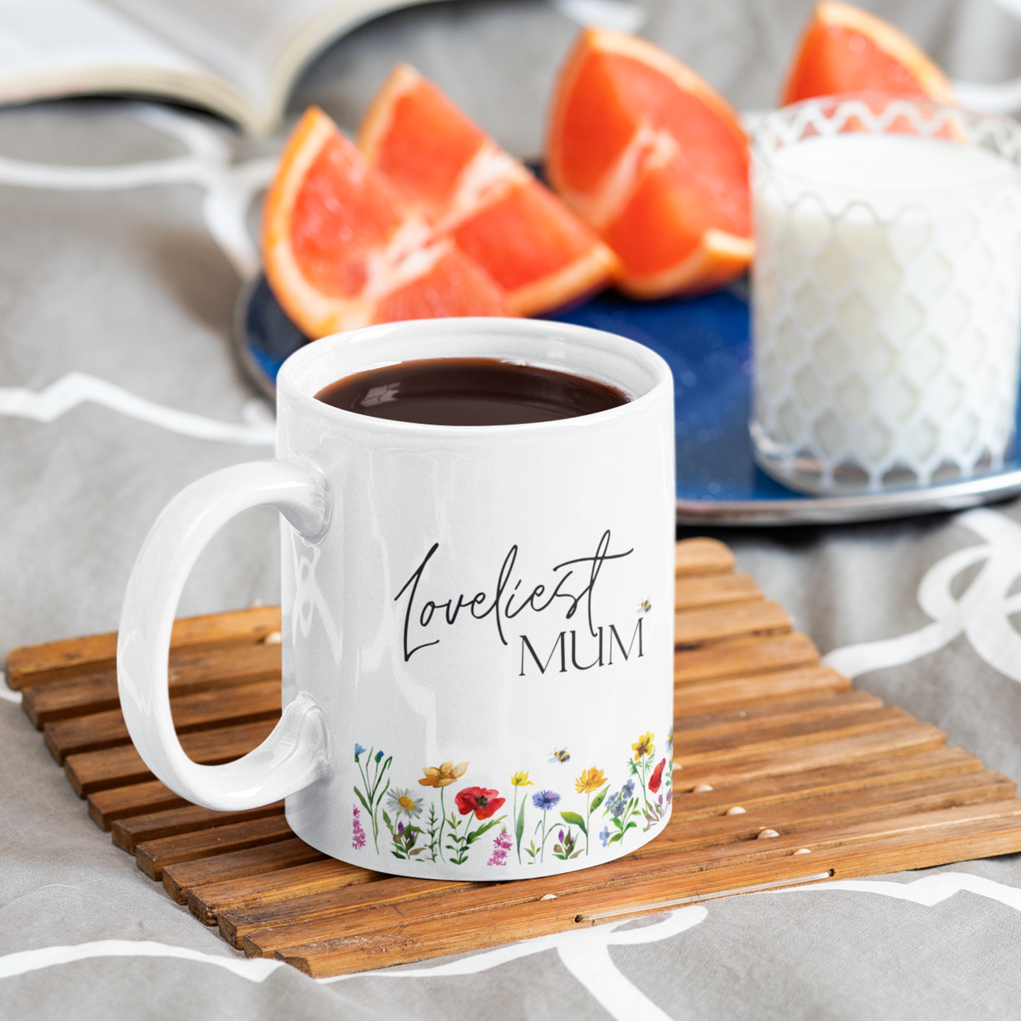 Personalised Loveliest Floral Mothers Day Mug