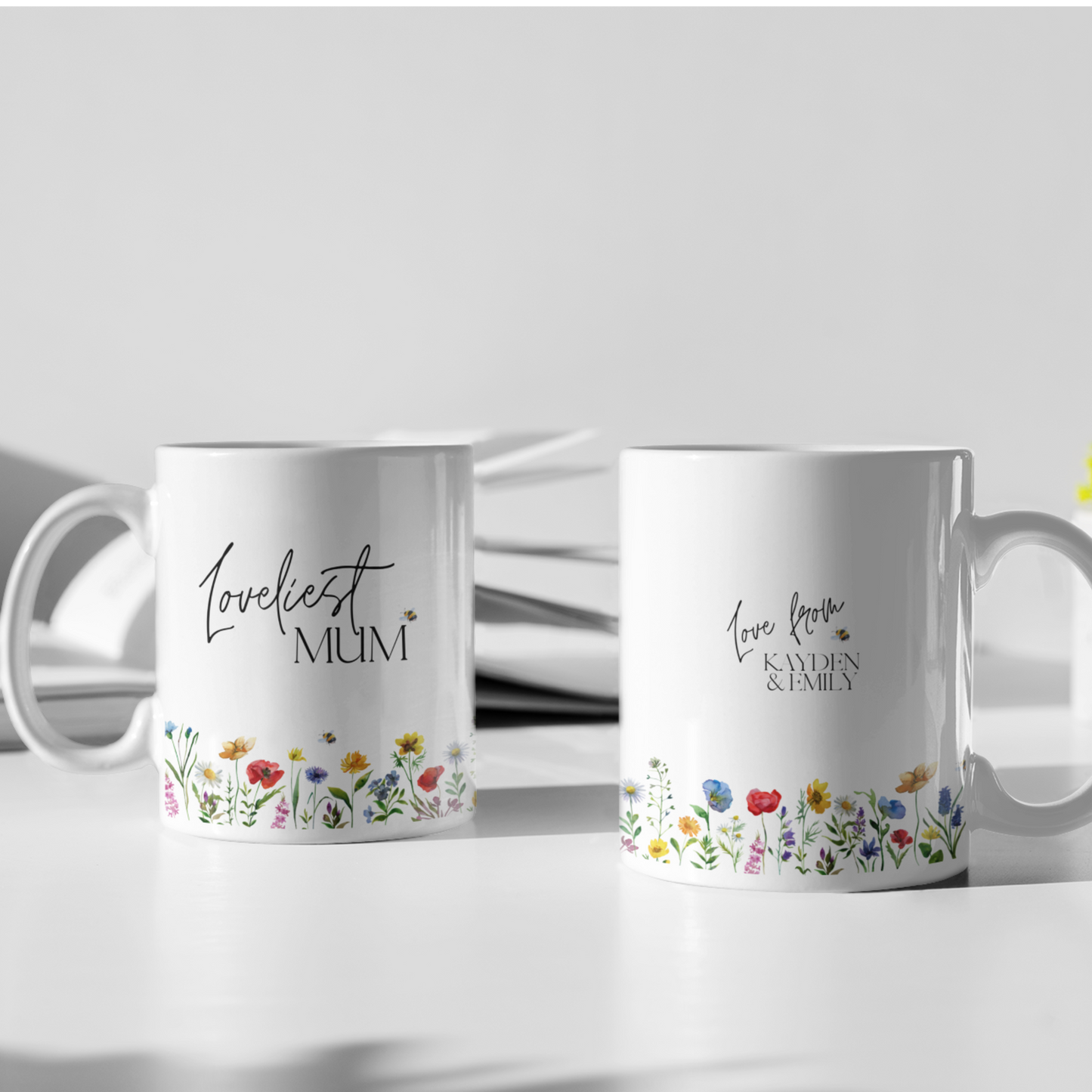 Personalised Loveliest Floral Mothers Day Mug