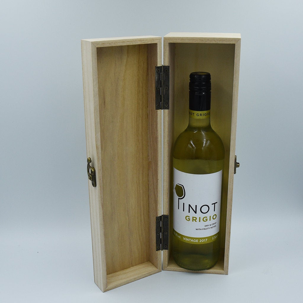 Personalised Wooden Wedding Bottle Box